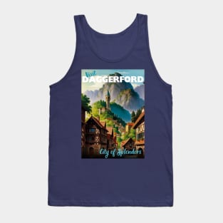 Daggerford Tourism Poster - Sword Coast Faerun D&D Art Tank Top